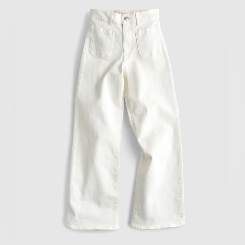 NWT Madewell The Emmett Wide-Leg Full Jean: Patch Pocket Edition